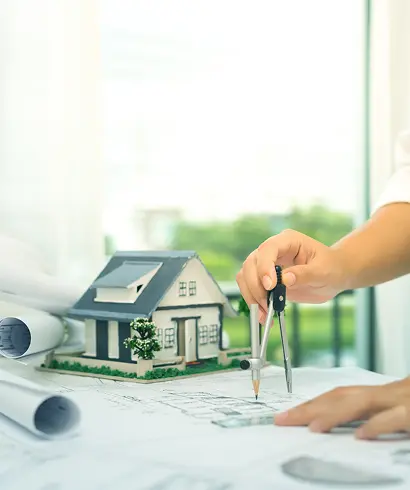 Casa em miniatura representando um novo projeto